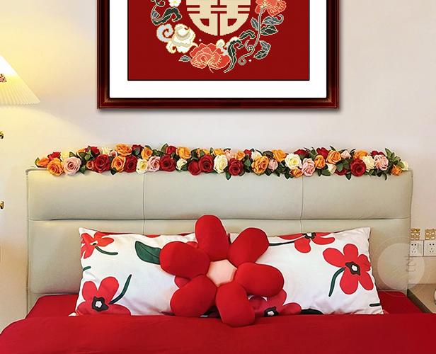 抖音结婚送十字绣的