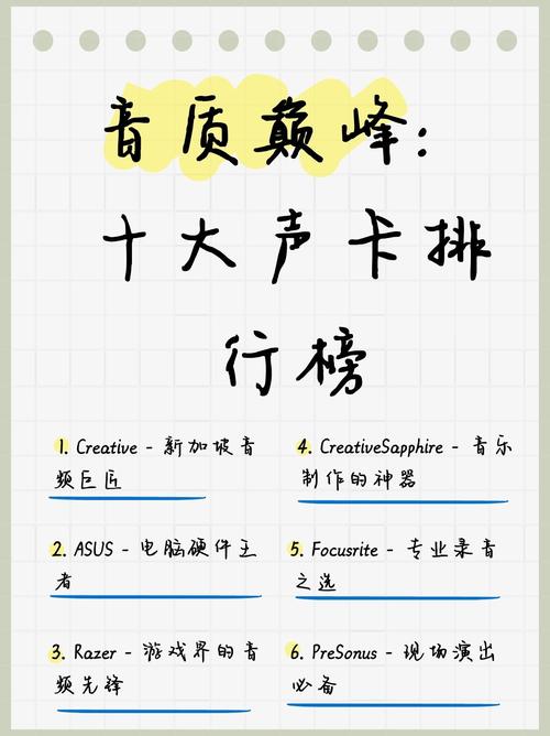 直播声卡十大排行榜