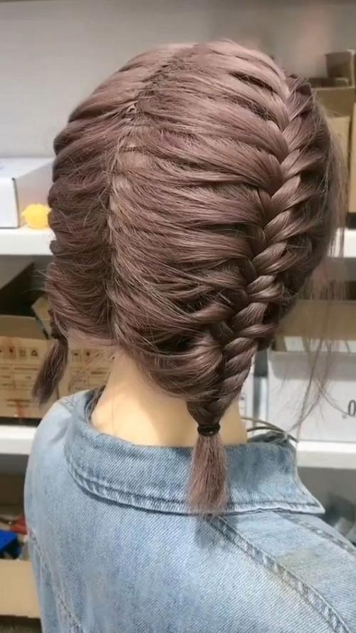 快手编发各式发型视频