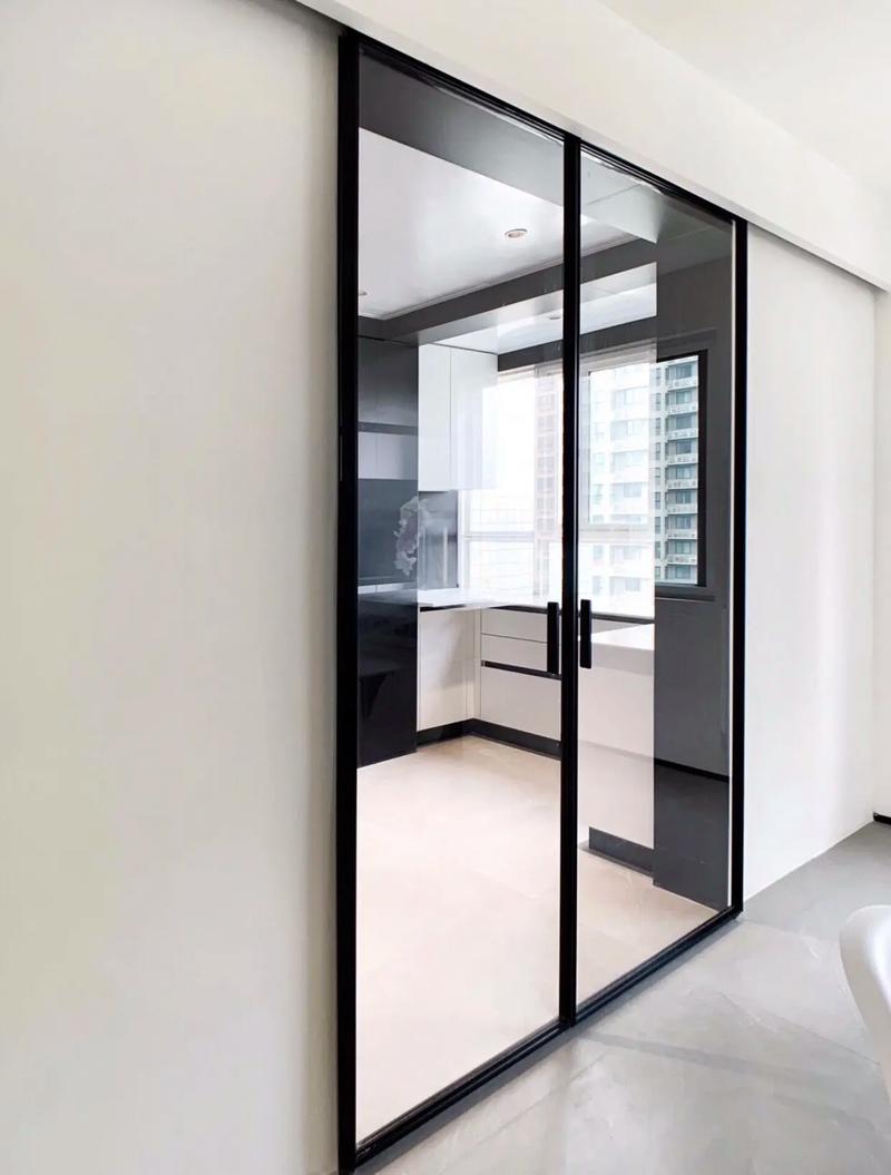 抖音上窄边框玻璃门