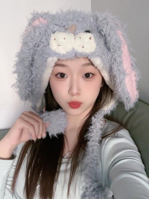 抖音网红同款兔子帽