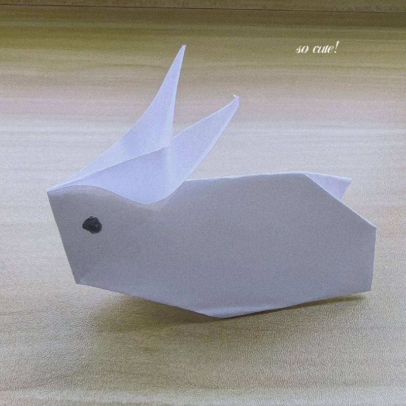 抖音上面教叠小兔子