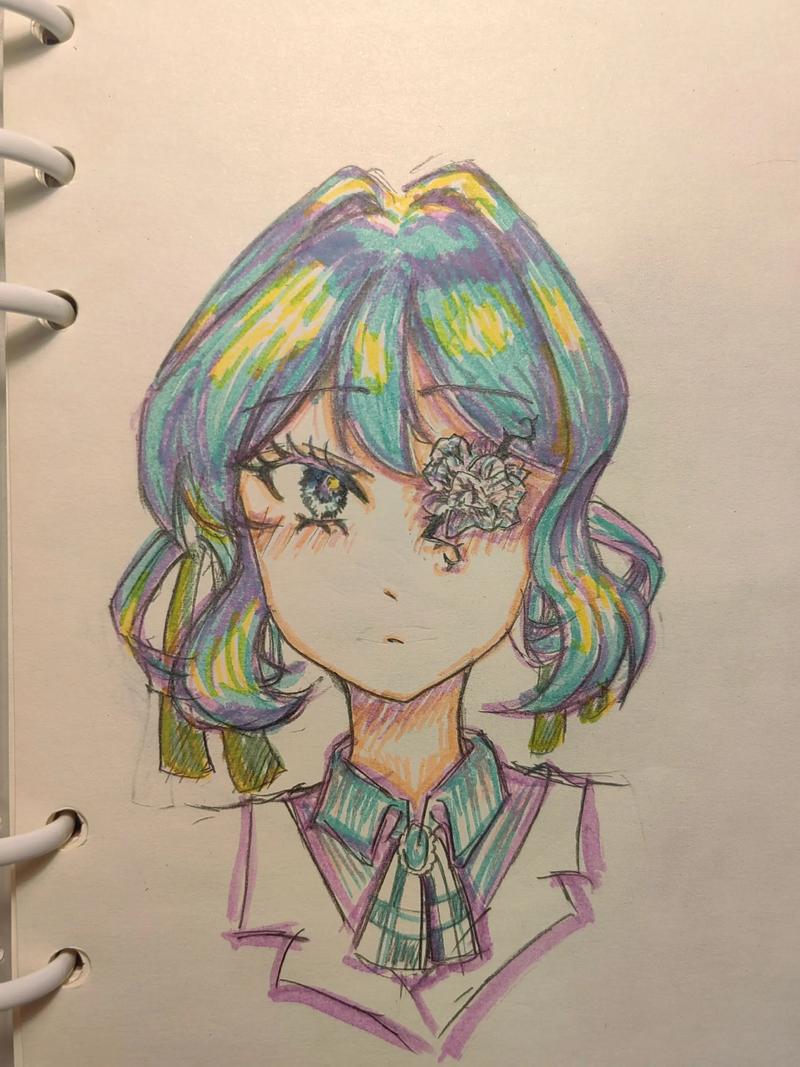 抖音用记号笔画的画