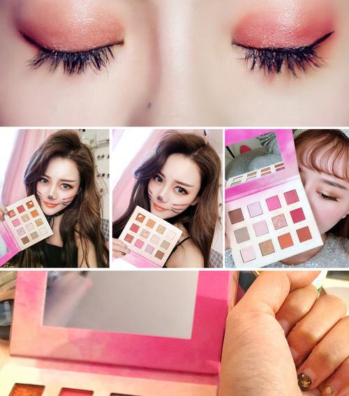 抖音上的葵儿眼影盘