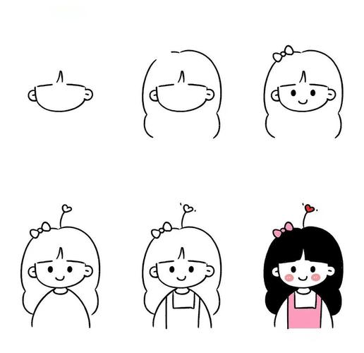 抖音简笔画人物手账