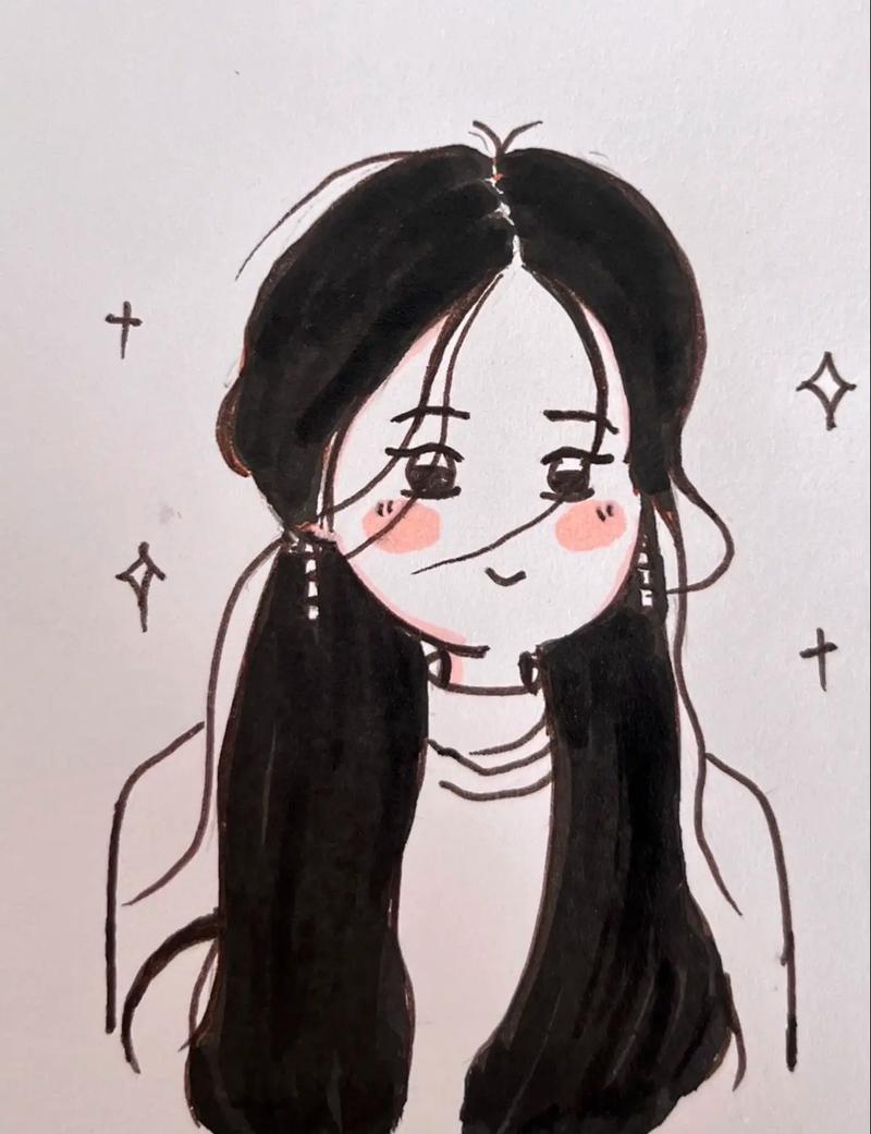 抖音简笔画人物手账