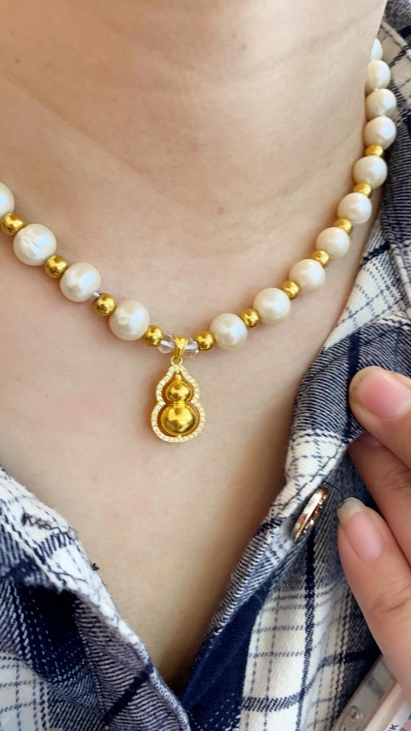 抖音同款的珠子项链