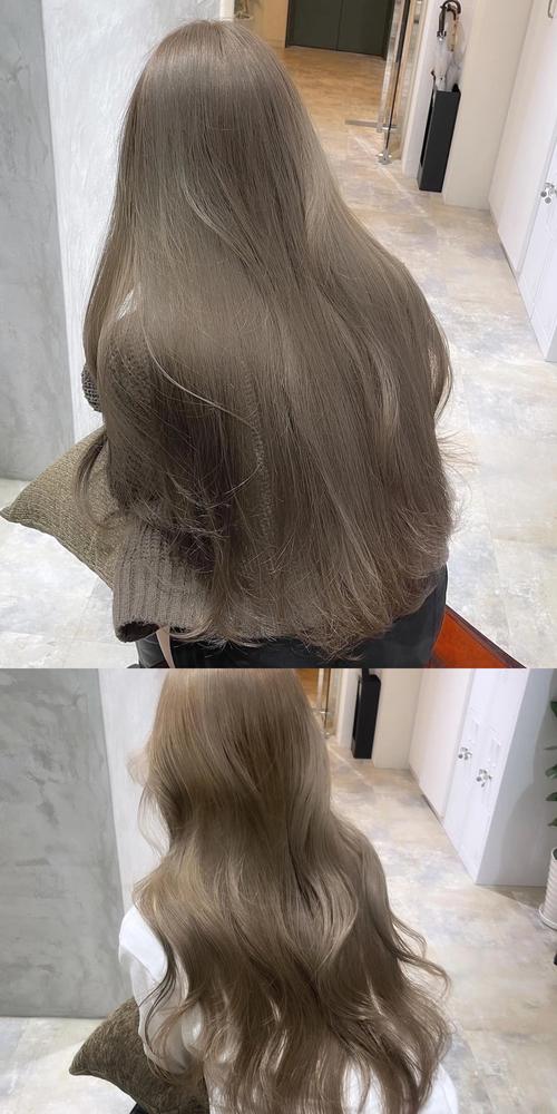 抖音网红染发亚麻灰