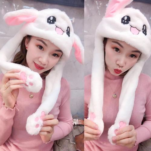 抖音网红兔子帽制作