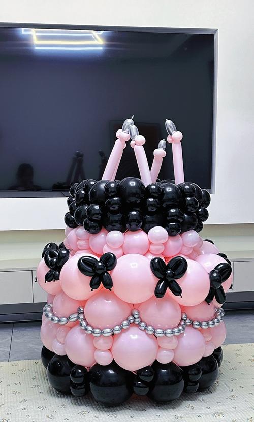 抖音网红蛋糕飞气球