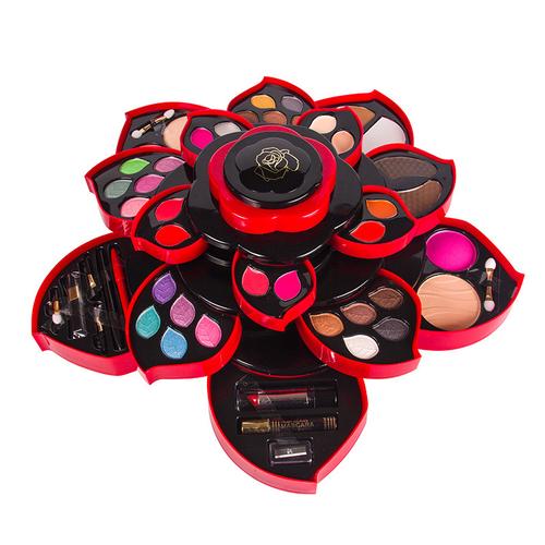 抖音花瓣化妆盒用法