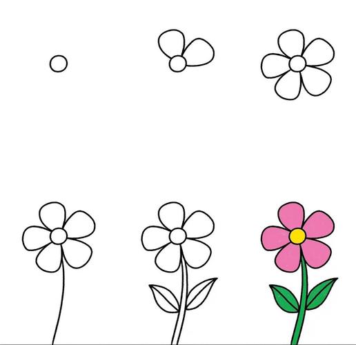 抖音手账简笔画花卉