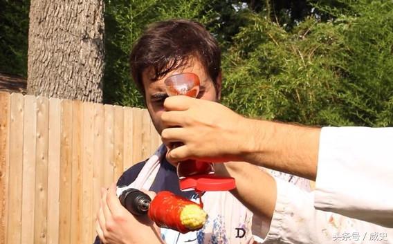 快手电钻吃玉米头发