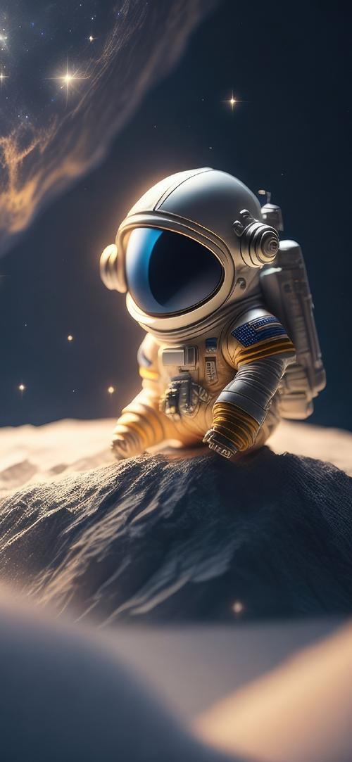 抖音太空人高清壁纸