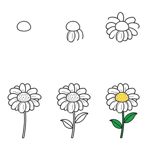 抖音如何画小雏菊花