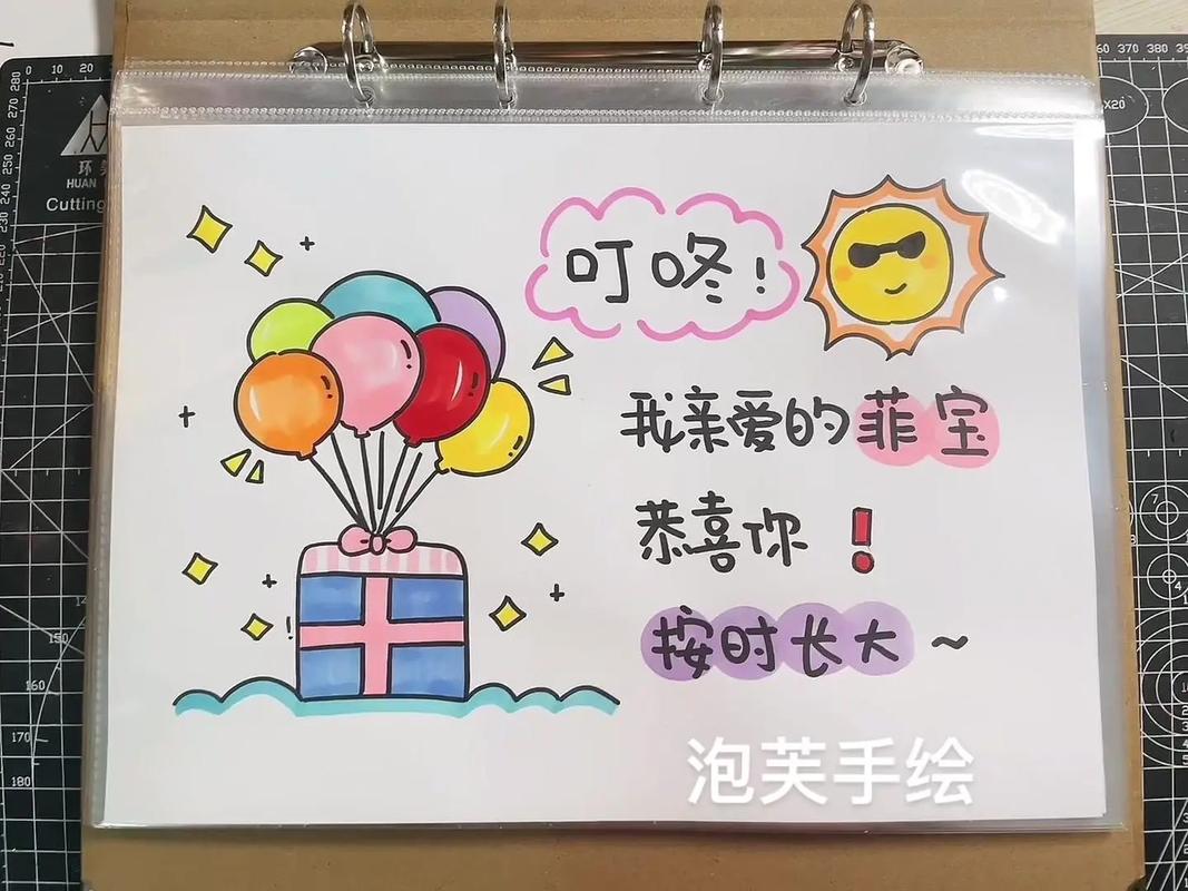 抖音生日礼物手绘画