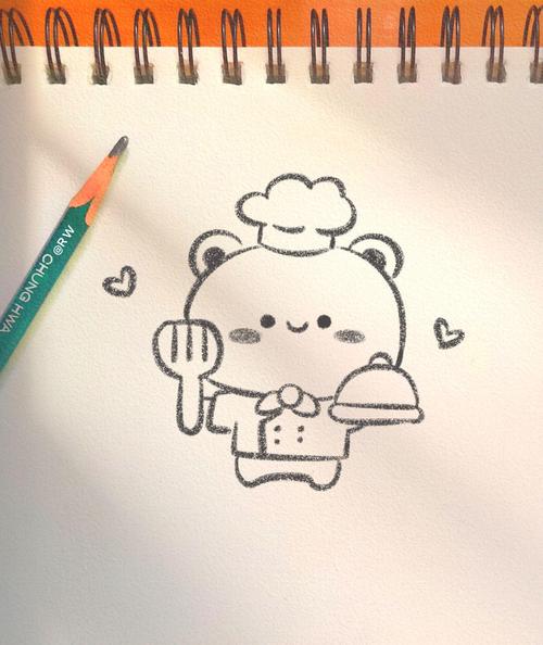 简笔画可爱手账抖音