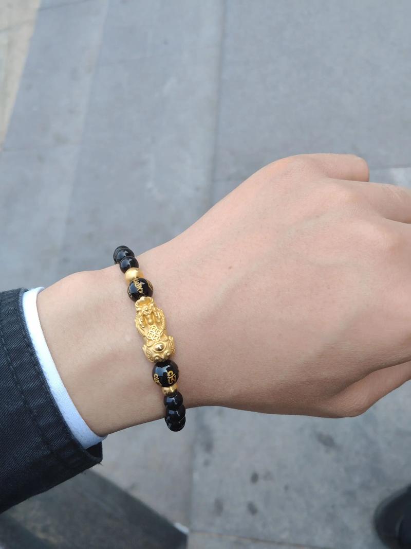 抖音网红貔貅金手链