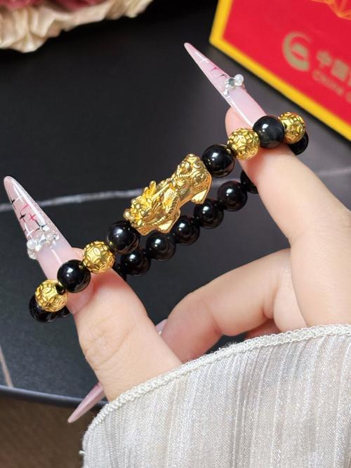 抖音网红貔貅金手链