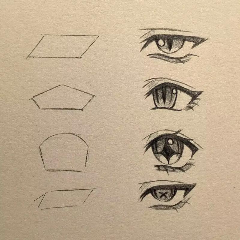 抖音手账简笔画眼睛