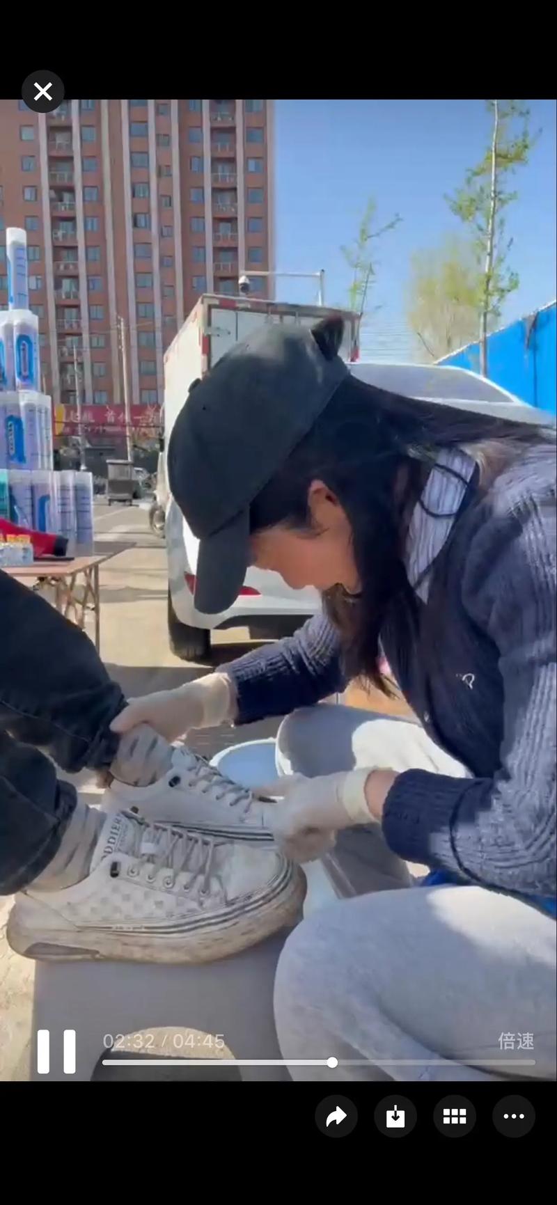 抖音刷小白鞋的方法