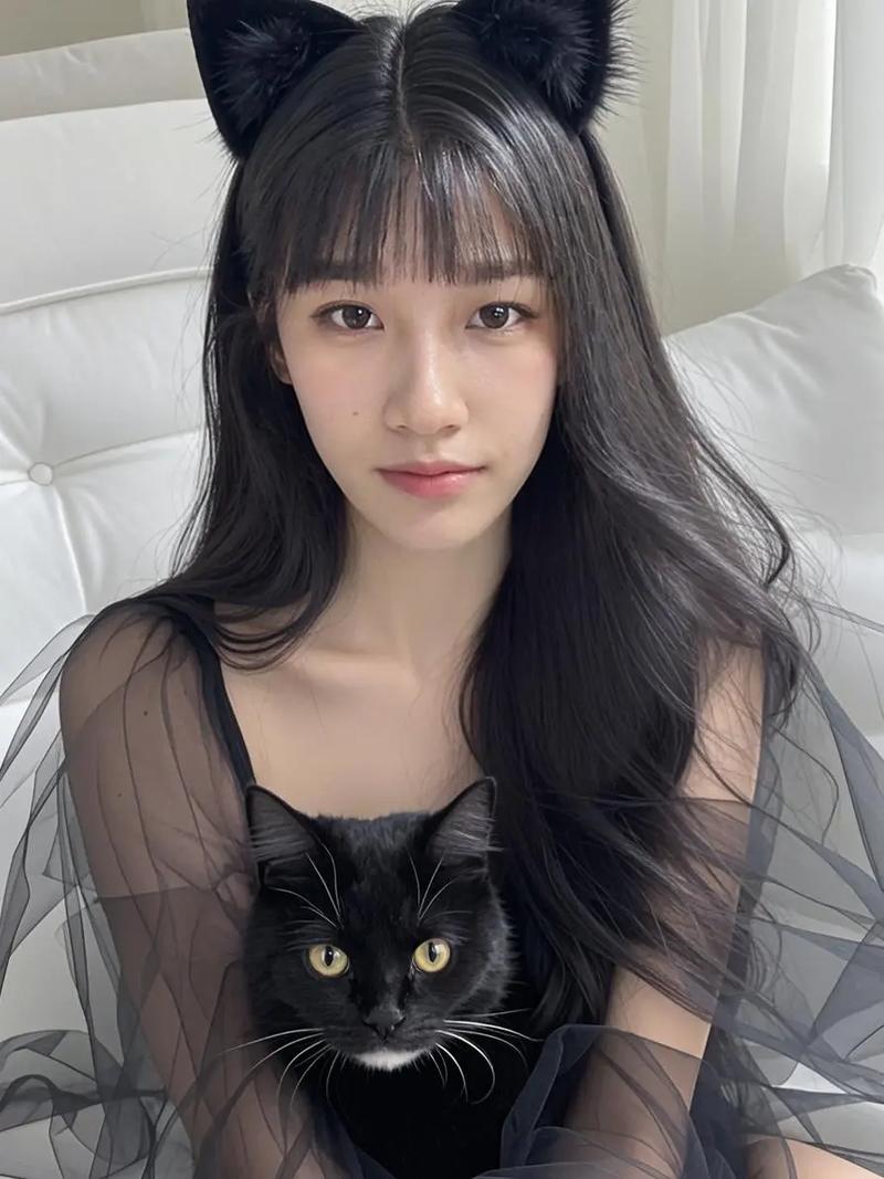 快手红人黑猫前女友