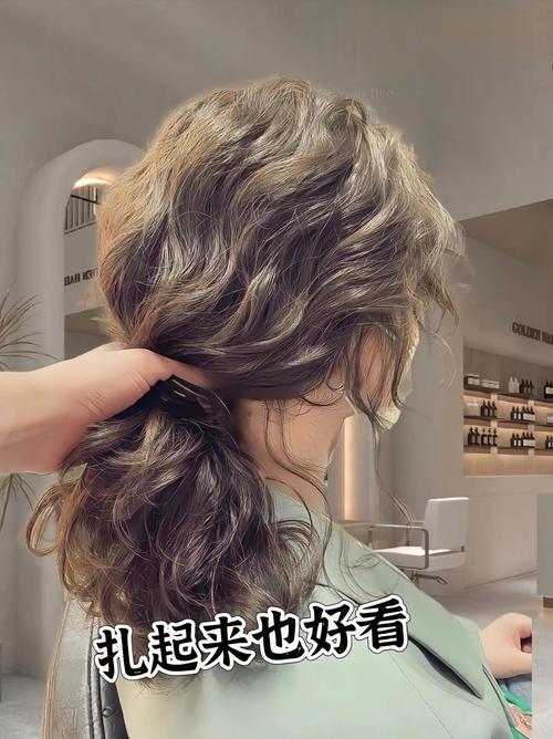 扎辫子卷发懒人抖音