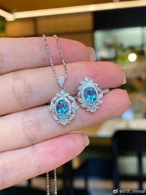 爱心蓝宝石项链抖音